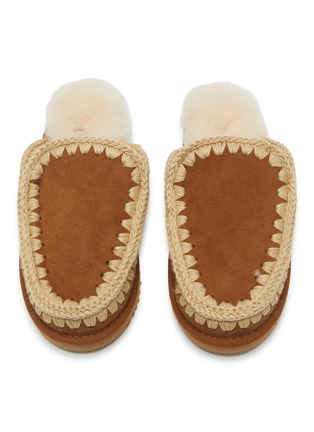 Figure View - Click To Enlarge - MOU - Eskmo Suede Slipper Mules