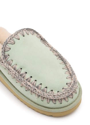 Detail View - Click To Enlarge - MOU - Eskimo Suede Mule Slippers