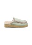 Main View - Click To Enlarge - MOU - Eskimo Suede Mule Slippers