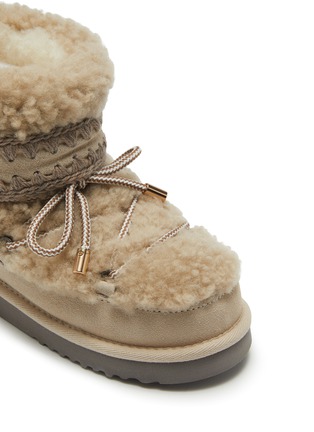 Detail View - Click To Enlarge - MOU - Eskmo 18 Curly Shearling Ankle Boots