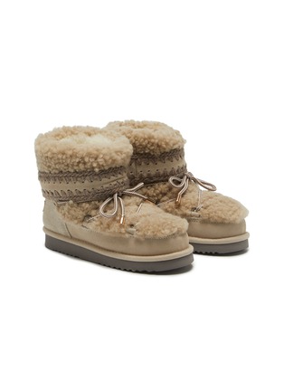 Figure View - Click To Enlarge - MOU - Eskmo 18 Curly Shearling Ankle Boots