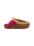 MOU Winter Bio Overstitch Suede Mules