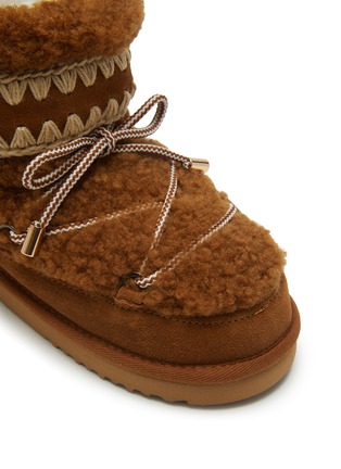 Detail View - Click To Enlarge - MOU - Eskmo 18 Curly Shearling Ankle Boots