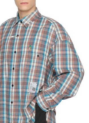  - MIHARA YASUHIRO - Bird Embroidered Check Shirt