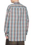 Back View - Click To Enlarge - MIHARA YASUHIRO - Bird Embroidered Check Shirt