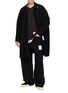 Figure View - Click To Enlarge - MIHARA YASUHIRO - Triple Layered Collared Sweater