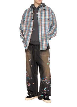 Figure View - Click To Enlarge - MIHARA YASUHIRO - Kids Doodle Sweat Hoodie