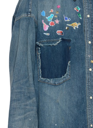  - MIHARA YASUHIRO - Sticker Denim Shirt