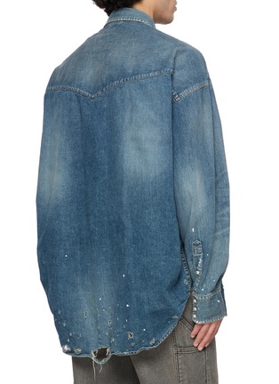 Back View - Click To Enlarge - MIHARA YASUHIRO - Sticker Denim Shirt