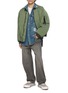 Figure View - Click To Enlarge - MIHARA YASUHIRO - Sticker Denim Shirt