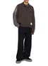 Figure View - Click To Enlarge - MIHARA YASUHIRO - Combined Knit Sweatshirt