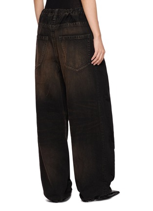 Back View - Click To Enlarge - MIHARA YASUHIRO - Combined Denim Sweatpants