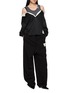Figure View - Click To Enlarge - MIHARA YASUHIRO - Combined Denim Sweatpants