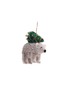 STUDIO THIE Bristle Polar Bear Tree Ornament