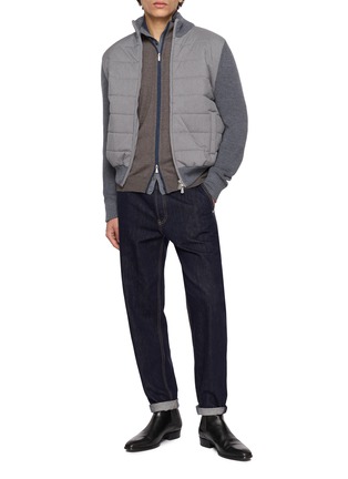 Figure View - Click To Enlarge - EQUIL - Double-Placket Zip-Up Cardigan