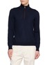 EQUIL Layered Quarter Zip Collar Sweater