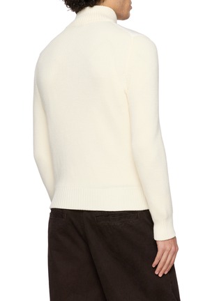 Back View - Click To Enlarge - EQUIL - Padded Knit-Sleeve Zip-Up Jacket