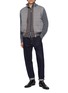Figure View - Click To Enlarge - EQUIL - Padded Knit-Sleeve Zip-Up Jacket