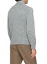 Back View - Click To Enlarge - EQUIL - Marled Half-Zip Knit Sweater
