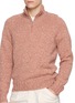  - EQUIL - Quarter Zip Marled Wool Sweater