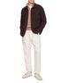 Figure View - Click To Enlarge - EQUIL - Quarter Zip Marled Wool Sweater