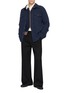 Figure View - Click To Enlarge - EQUIL - Contrast Trim Zip Up Knit Cardigan