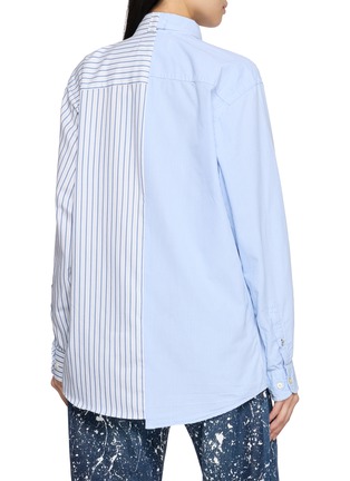 Back View - Click To Enlarge - E.L.V. DENIM - Diana Stripe Cotton Shirt