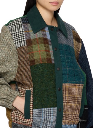  - E.L.V. DENIM - Kara Patchwork Bomber Jacket