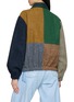 Back View - Click To Enlarge - E.L.V. DENIM - Kara Patchwork Bomber Jacket