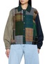 E.L.V. DENIM Kara Patchwork Bomber Jacket