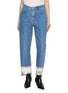 E.L.V. DENIM Audrey Printed Cuffs Denim Jeans