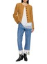 Figure View - Click To Enlarge - E.L.V. DENIM - Audrey Printed Cuffs Denim Jeans