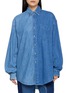 E.L.V. DENIM Classic Two Tone Denim Shirt