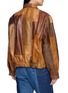 Back View - Click To Enlarge - E.L.V. DENIM - Bailey Patchwork Bomber Jacket