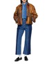 Figure View - Click To Enlarge - E.L.V. DENIM - Bailey Patchwork Bomber Jacket
