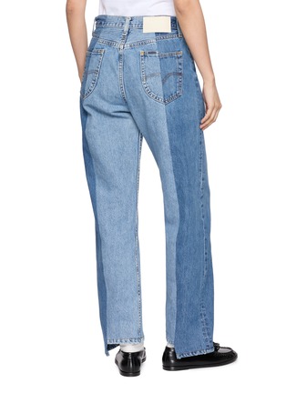 Back View - Click To Enlarge - E.L.V. DENIM - Two Tone Boyfriend Jeans