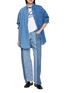 Figure View - Click To Enlarge - E.L.V. DENIM - Two Tone Boyfriend Jeans