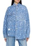 E.L.V. DENIM Paint Splatter Denim Shirt