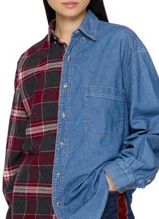  - E.L.V. DENIM - Martha Contrast Patchwork Shirt