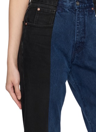  - E.L.V. DENIM - Contrast Two-Tone Flared Denim Jeans