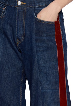  - E.L.V. DENIM - Indre Velvet Stripe Wide-Leg Jeans