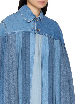  - E.L.V. DENIM - Pleated Denim Cape