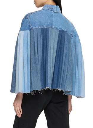 Back View - Click To Enlarge - E.L.V. DENIM - Pleated Denim Cape