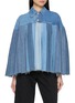 E.L.V. DENIM Pleated Denim Cape