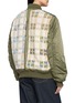 Back View - Click To Enlarge - E.L.V. DENIM - Rio Patterned Panel Bomber Jacket