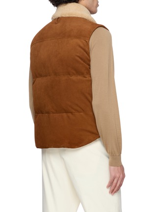 Back View - Click To Enlarge - VALSTAR - Aan Goose Down Padded Suede Vest