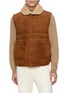 VALSTAR Aan Goose Down Padded Suede Vest