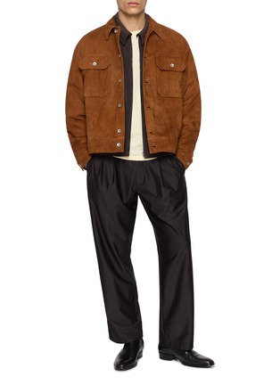 Figure View - Click To Enlarge - VALSTAR - Ian Padded Suede Jacket