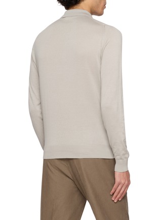 Back View - Click To Enlarge - JOHN SMEDLEY - Standard Fit Sea Island Cotton Polo