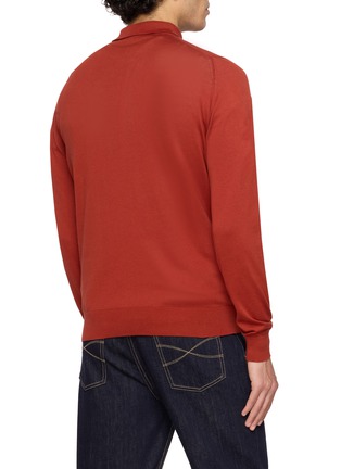 Back View - Click To Enlarge - JOHN SMEDLEY - Standard Fit Sea Island Cotton Polo